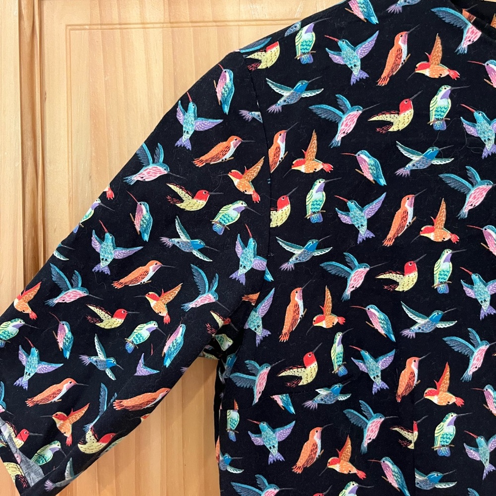 Kenley Collins (Project Runway) hummingbird print mini dress! Size Large.